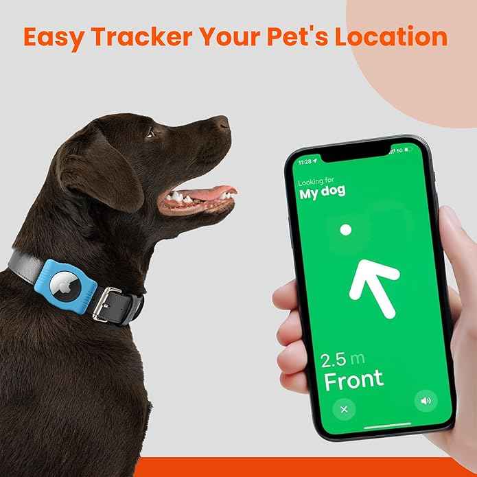 Waterproof AirTag Dog Collar Holder for Apple AirTag QR Code