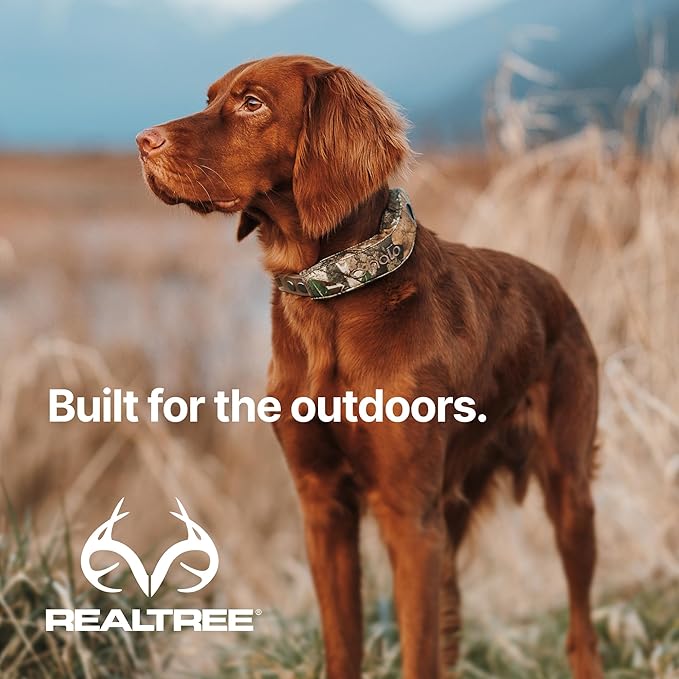 Halo Collar 5 Wireless Dog Fence & GPS Dog Collar, Keep Your Dog Safely Contained Outdoors with App-Controlled Boundaries and Real-Time Tracking, One Size, Realtree Camo