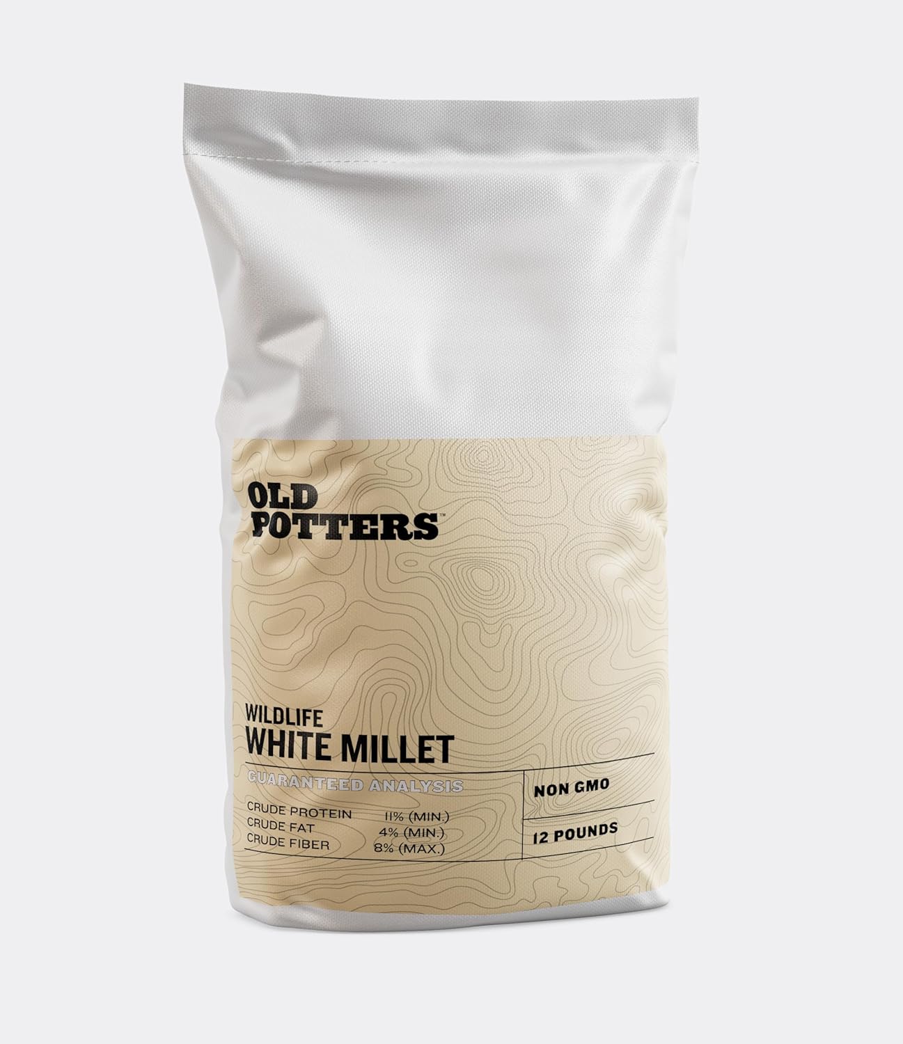 Wildlife Organic White Millet for Bird Feeding and Wildlife Bird attracting, Non-GMO and USA Grown, 12 lb