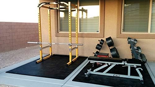 American Floor Mats - Heavy Duty Stall Tiles - Stable/Horse Flooring - Thick, Durable Rubber Solid Black 6 Border Tiles 1/2" Thick Expansion Set