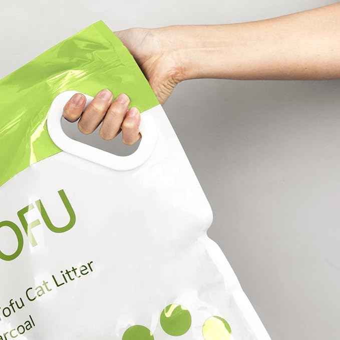 I AM TOFU - Tofu Cat Litter, Natural Flushable Extra Clumping Pellet Litter, 10LB x 3 (Green Tea 2 & Charcoal 1)