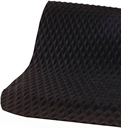 American Floor Mats Hog Heaven 5/8 inch Black & Yellow Border 5' x 10' Nitrile Backed Anti-Fatigue Comfort Mat