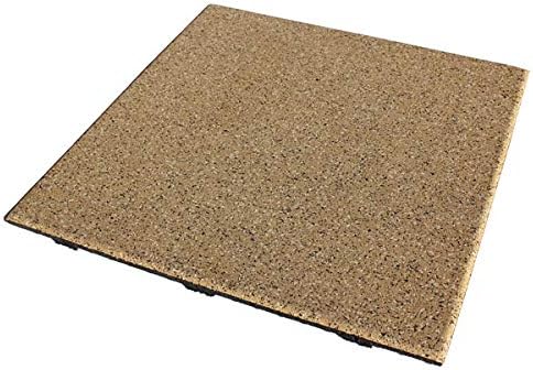 American Floor Mats - Extreme Rubber Gym Tiles - 1 Inch Thick Colorful Rubber Gym Tiles - Superior Shock and Sound Absorbing Tiles - 95% Light Greys 50 Tile Pack (Covers 200 Sq Ft)