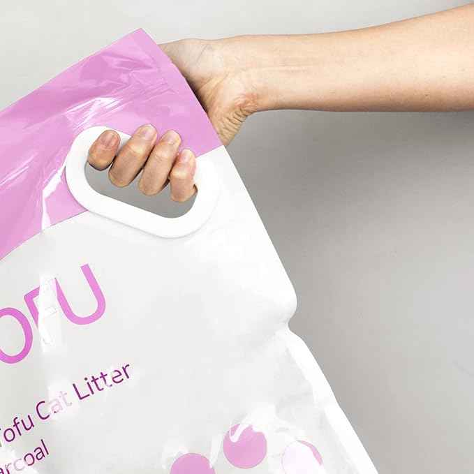 I AM TOFU - Tofu Cat Litter, Natural Flushable Extra Clumping Pellet Litter, 10LB x 3 (Honey Peach 2 & Charcoal 1)
