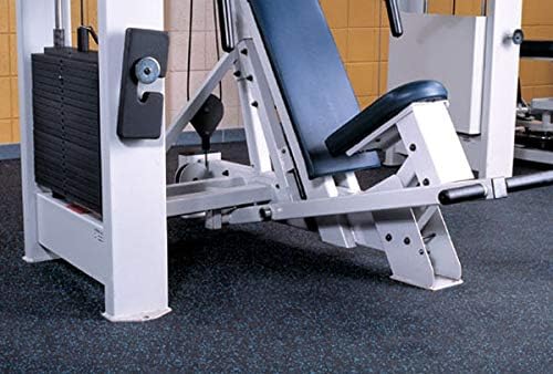 American Floor Mats 1/4in (7mm) Thick 10% Green 4' x 20' Heavy Duty Rubber Rolls, Protective Exercise Mats, Home Gym Rubber Flooring
