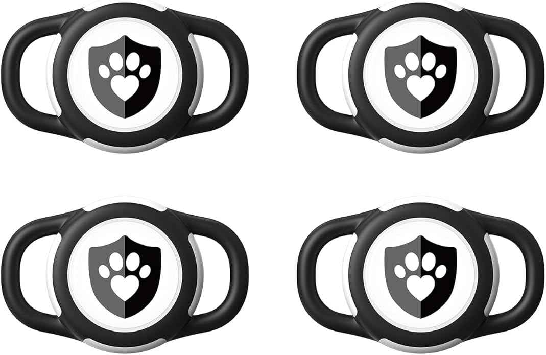 Waterproof AirTag Dog Collar Holder for Apple AirTag QR Code