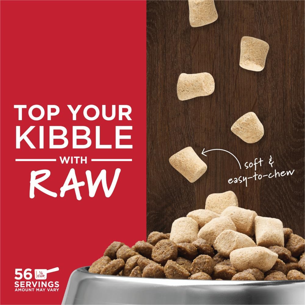 Instinct Raw Boost Mixers, Freeze Dried Dog Food Topper, Grain Free Recipe - All Natural Beef, 14 oz. Bag