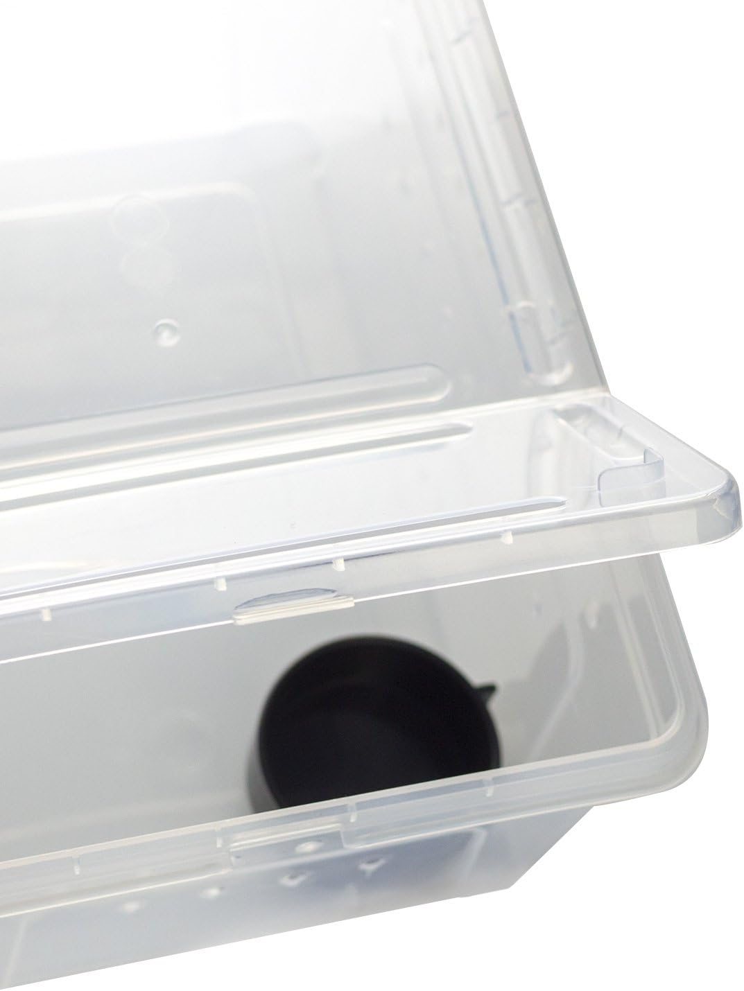 OMEM Portable Reptile Terrarium Habitat for Mini Pet Houses Breathable Holes Stackable Container (2PCS-M) - FurryFun