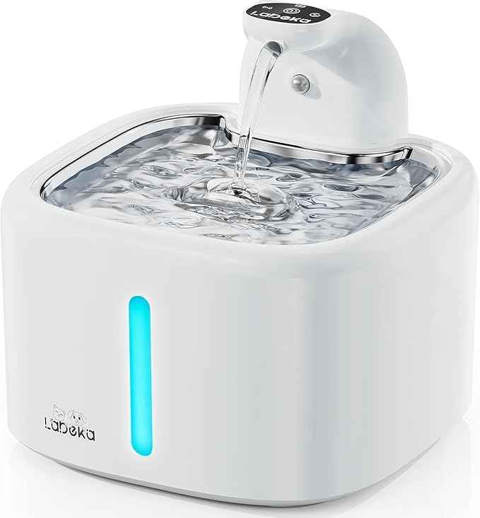 Cordless Cat Water Fountain 4000mAh 45 Days Use-3.5L Large Capacity Automatic Pet Fountain with Smart Sensing Modes, Ultra Quiet <30dB Pump, Pro Filtration System, Easy to Clean -TWCP01