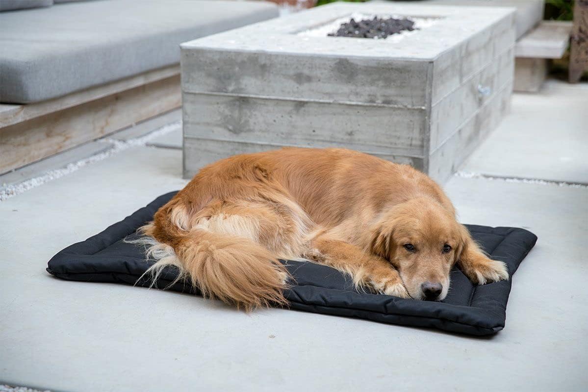 K9 Ballistics Tough Ripstop Dog Crate Pad - Durable & Machine Washable with Non-Skid Bottom and 120-Day Warranty, Fits 36" Wire Crates - Medium, Blue Quartz