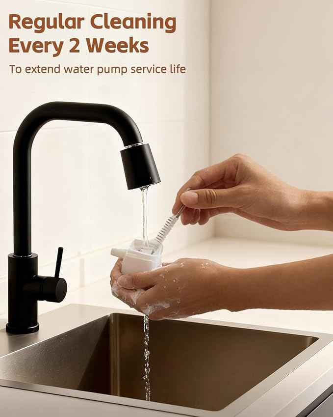 Cat Water Fountain Water Pump - Ultra Quiet Replacement Pump for 3.2L/108oz Cordless Cat Fountain Automatic Pet Water Dispenser