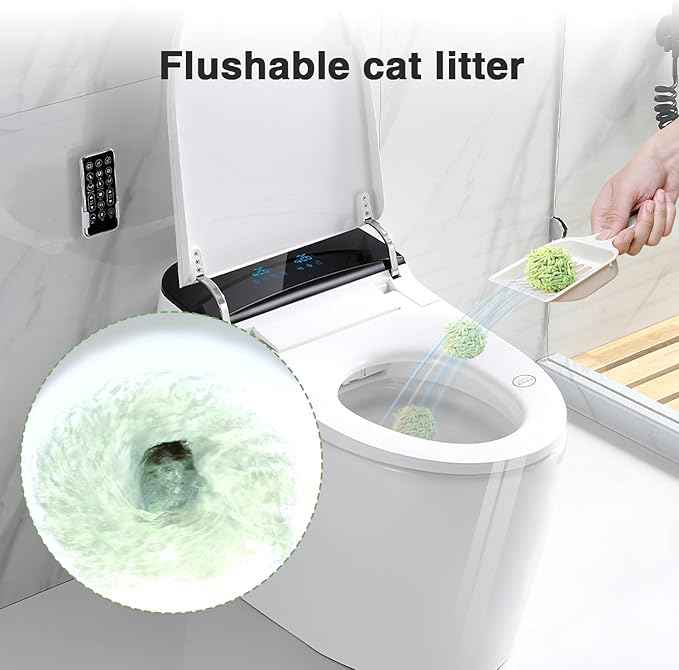 Cat Litter 12LB/2 Packs Dust-Free Clumping Tofu Cat Litter Quickly Absorb Odors Toilet Can Flush Into The Toilet Pure Natural tofu cat Litter (Green Tea)