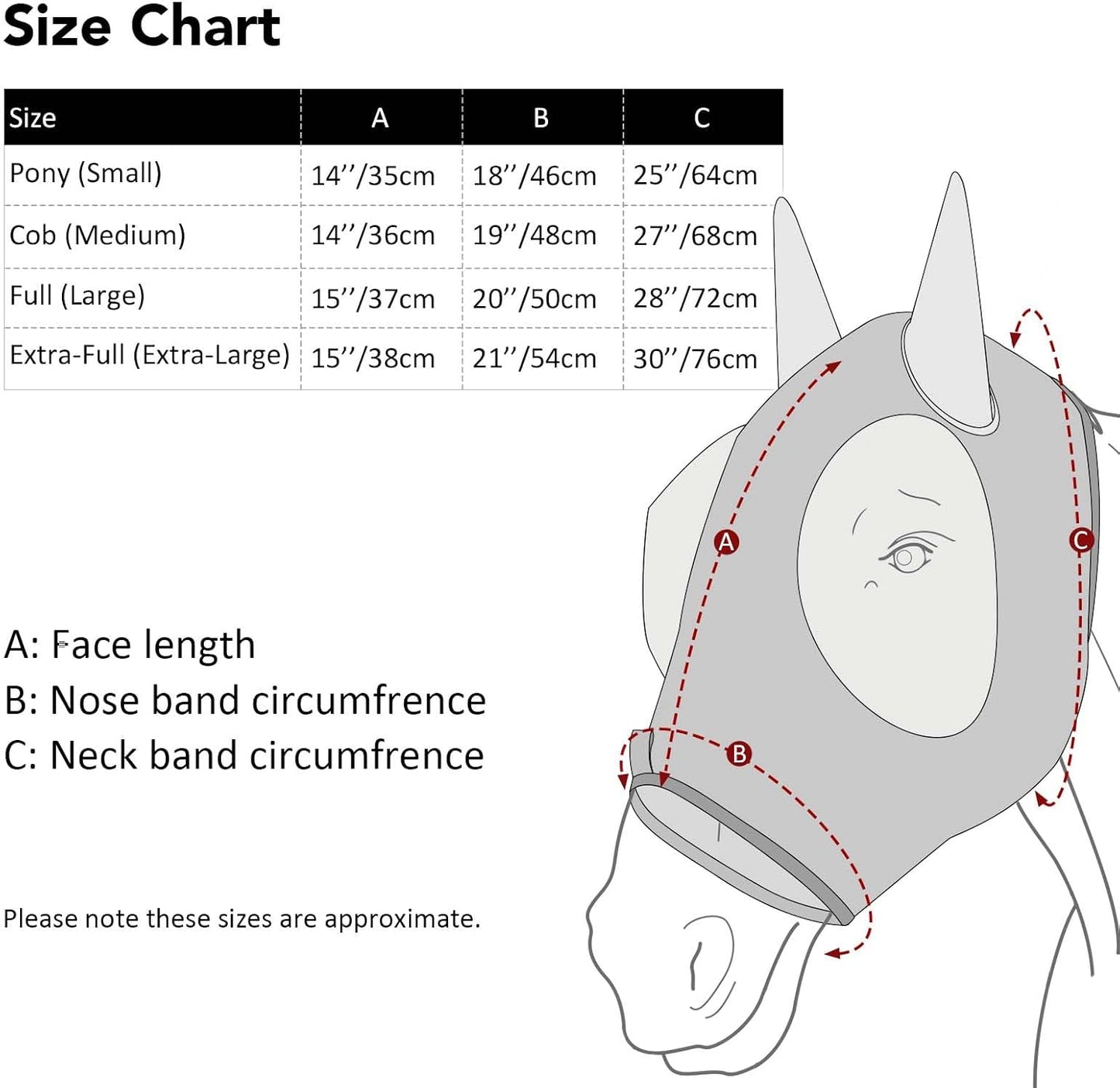 Harrison Howard Super Comfort Stretchy Fitting Horse Fly Mask with UV Protection Soft on Skin with Breathability Floral Retro M Cob
