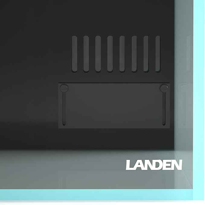 LANDEN 35C 7.2 Gallon Ultra Clear All Glass Rimless Low Iron Aquarium Tank with Rear Filtration Chamber(Pump Included) for Salt and Fresh Water.13.8''Wx13.8''Dx13.8''H 35cm Cube in 6mm Thickness