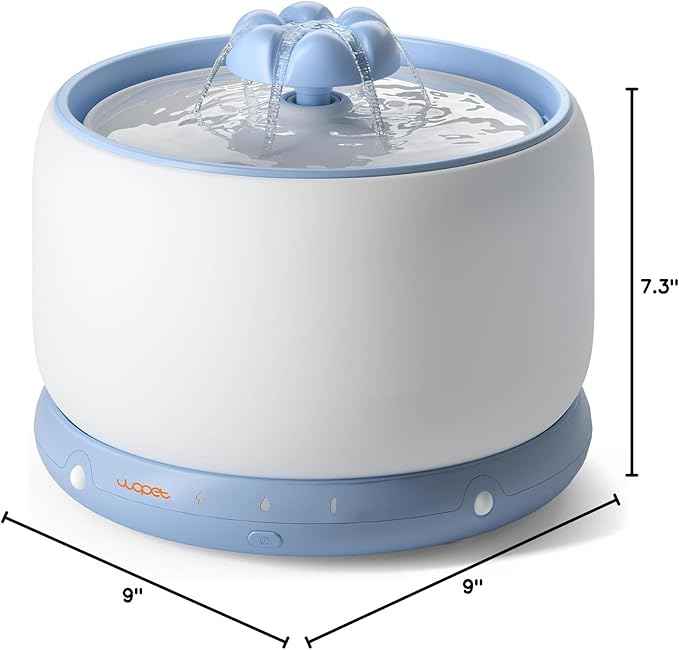 WOPET Wireless Cat Water Fountain, Cordless Ceramic Pet Water Fountain with 5000mAh Rechargeable Battery, 3L/101oz Premium Cat Water Dispenser for Cats & Small Dogs,Ultra Quiet & Triple Filtration