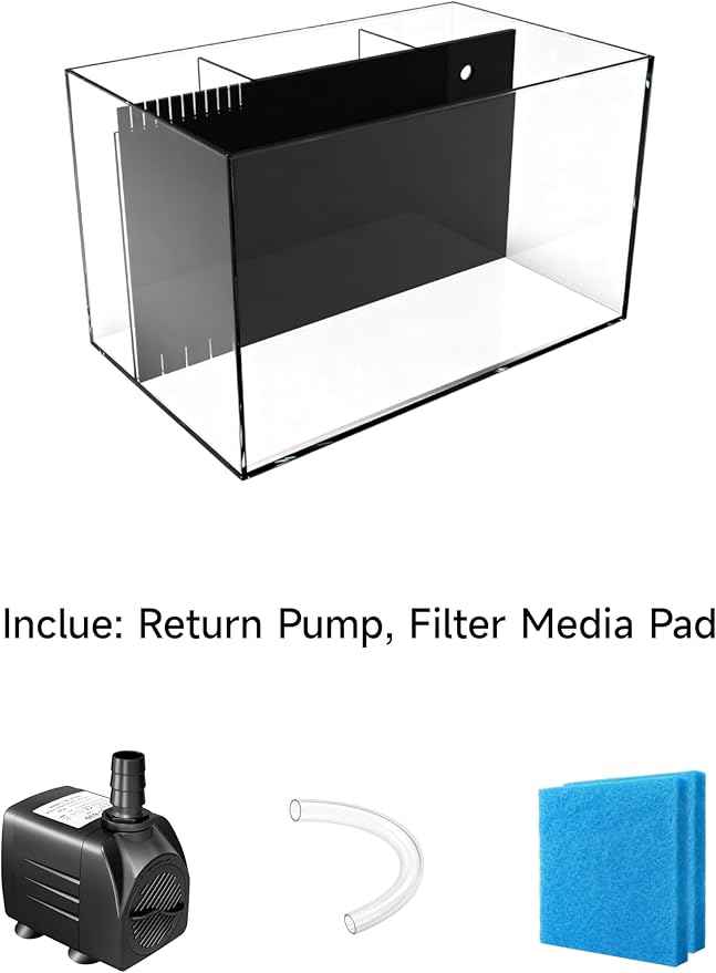 24 Gallon All in One Aquarium, Starfire/Low Iron Glass, Return Pump Included, Ready to get Wet!