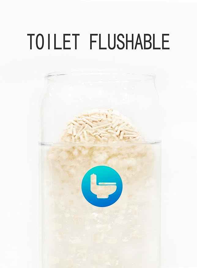 Cat Litter, CoCo Cat Litter, Tofu Cat Litter, Flushable, Quick Clumping, Low Dust, Odor Control, 6 lb × 3 Bags