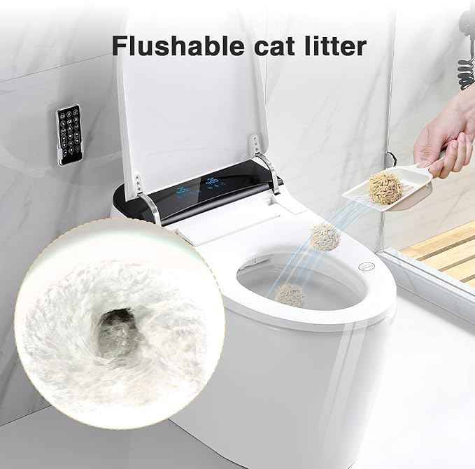 Cat Litter 24LB/4 Packs Dust-Free Clumping Tofu Cat Litter Quickly Absorb Odors Toilet Can Flush Into The Toilet Pure Natural tofu cat Litter (Original Flavor)