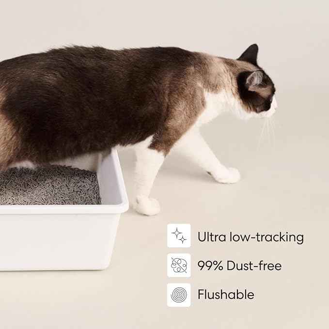 Tuft & Paw Really Great Cat Litter, Low Tracking Tofu Cat Litter, Clumping, Flushable, Odor Control, Dust-Free - 9.25lbs x 2Bags (Natural Lavender)