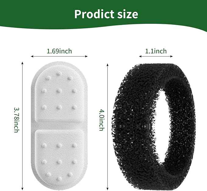 Apauk 4 Pack Replacement Filters/Sponges - Individually Packaged-Applicable to Cat Water Fountain Stainless Steel 108oz/3.2L, APAUK Automatic Pet Fountain Dog Water Dispenser