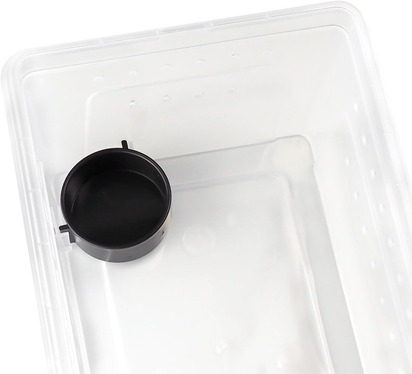 OMEM Portable Reptile Terrarium Habitat for Mini Pet Houses Breathable Holes Stackable Container (2PCS-M) - FurryFun