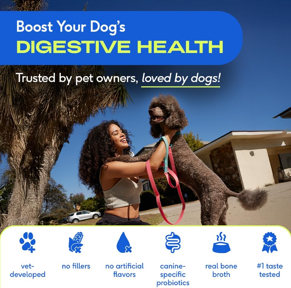 Native Pet Probiotics for Dogs - Dog Probiotics Powder for Digestive Health, Gut Support, & Immune Boost – Vet-Formulated Powder for Maximum Potency with Digestive Enzymes & Prebiotics - 60 Scoops