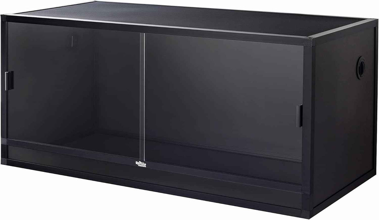 4x2x2 (120 Gallon) Bearded Dragon Enclosure V2 PVC Panels, Glass Doors, Lightweight, Easy to Assemble, Heavy Duty Screen, Aluminum Frame
