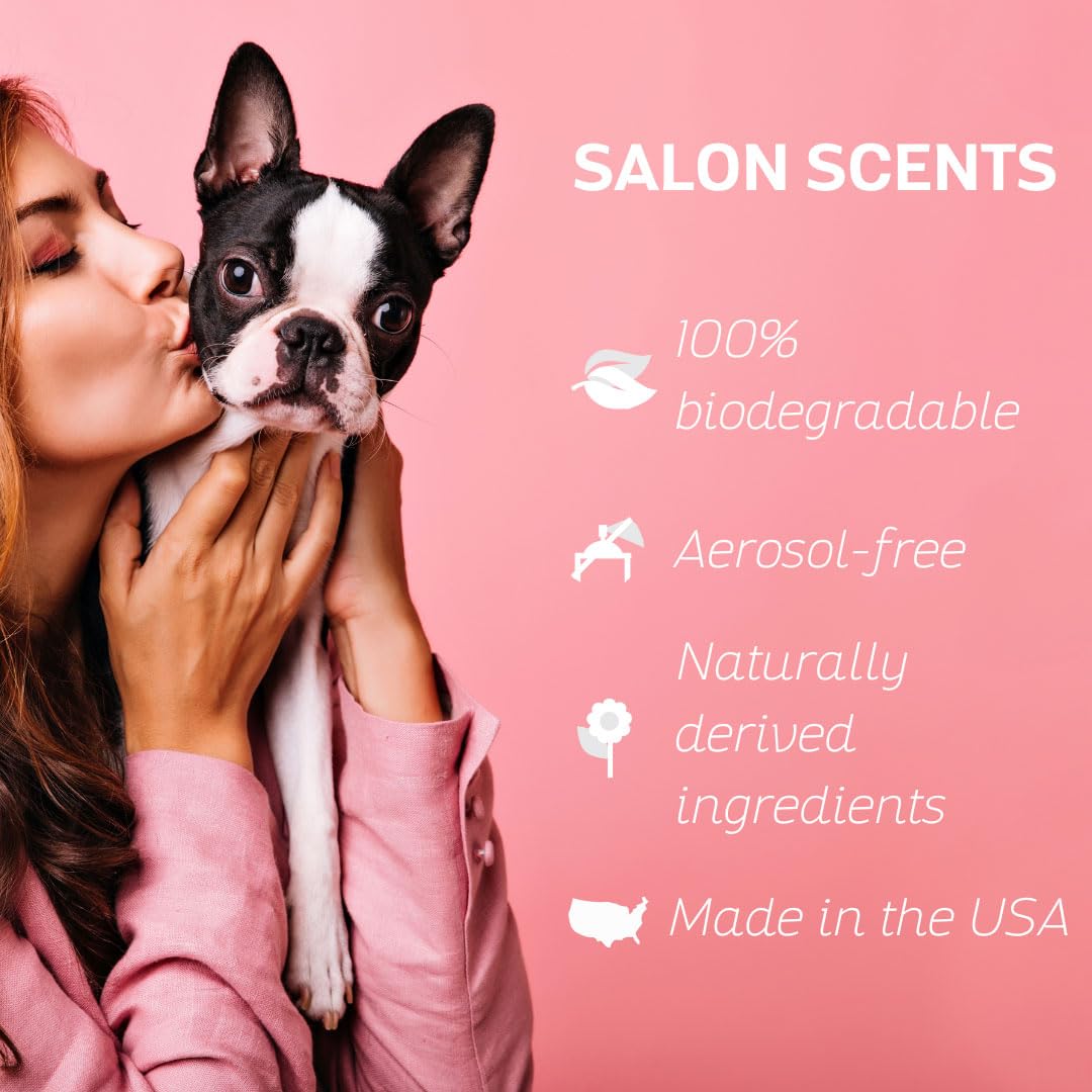 Bark2Basics Salon Scents Pet Grooming Cologne - 8 oz, Natural Professional Groomer Perfume for Dogs and Cats, Long Lasting, Deodorizing, (Spring Water and Cucumber)