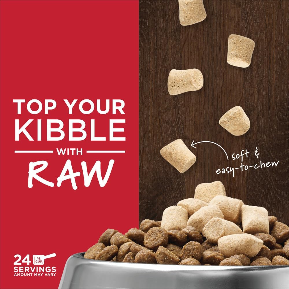 Instinct Raw Boost Mixers, Freeze Dried Dog Food Topper, Grain Free Recipe - All Natural Beef, 6 oz. Bag