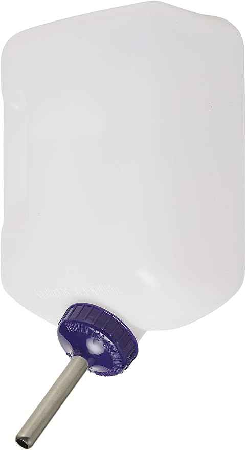 Lixit® All-Weather Rabbit Water Bottle - 64 Ounce Widemouth Cage Water Bottles for Rabbits, Ferrets, Guinea Pigs, Rats, and Other Small Animals (White, 64 Ounce (Pack of 2))