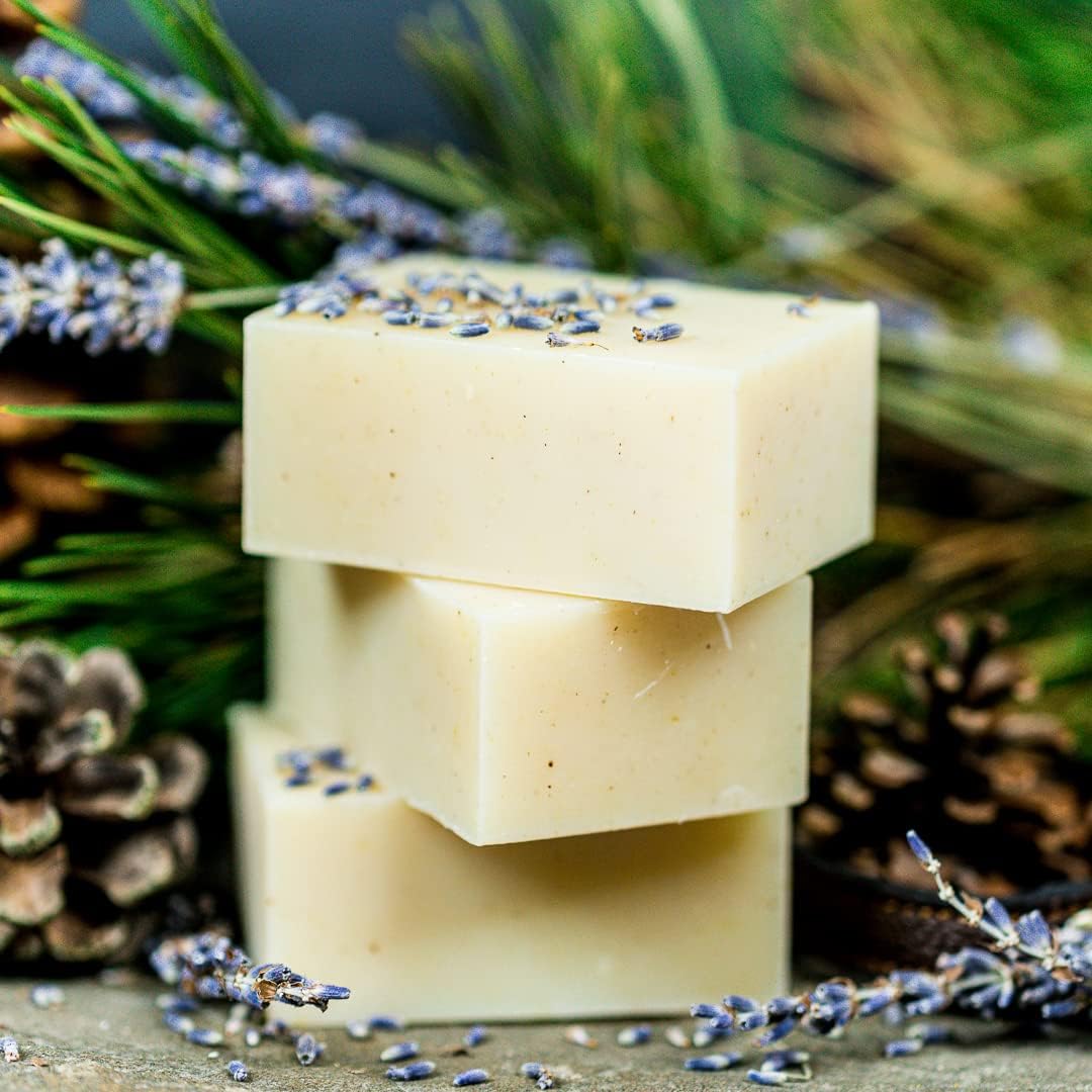 Chagrin Valley Soap & Salve Certified Organic Dog Shampoo and Conditioner - Dog Shampoo Itchy Skin Relief and Puppy Essentials - Natural Handmade Cedarwood Lavender, 3.8 oz Bar Soap