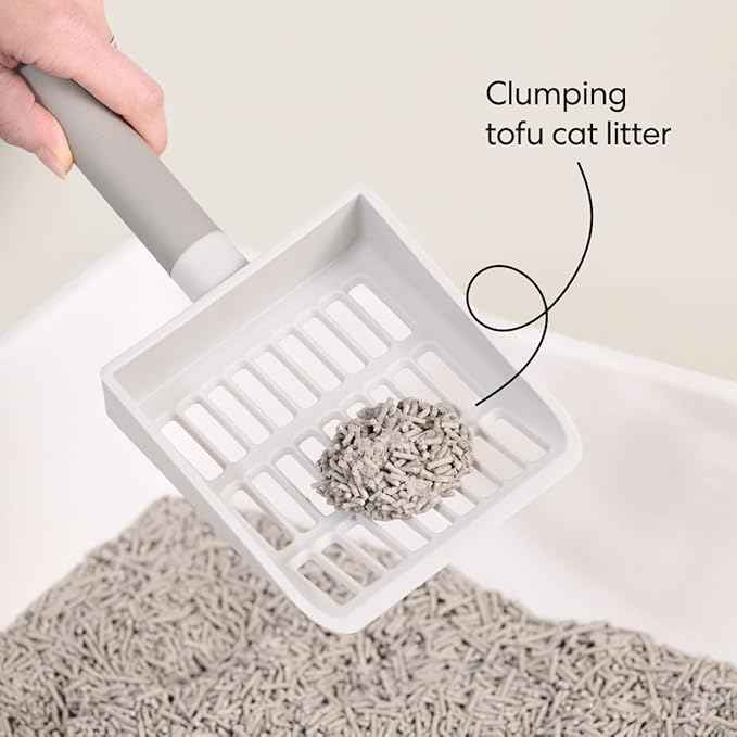 Tuft & Paw Really Great Cat Litter, Ultra Low Tracking Tofu Cat Litter, Clumping, Flushable, Odor Control, Dust-Free, Unscented - 9.25lbs x 2Bags (Charcoal)