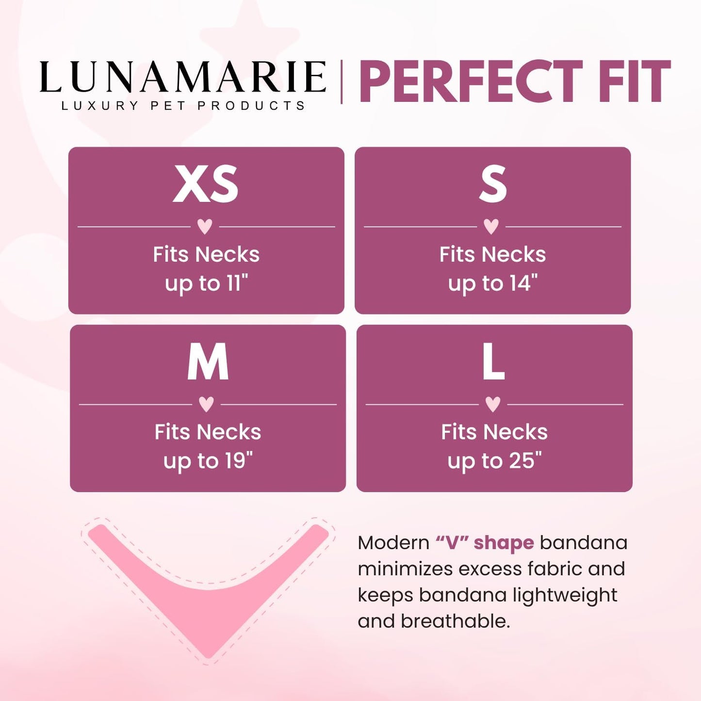LunaMarie - Luxury Pet Birthday Bandanas -Premium & Silky Poly Fabric | 100% Handmade | Custom Shape Dual Layered (Aviator Glam, Medium)