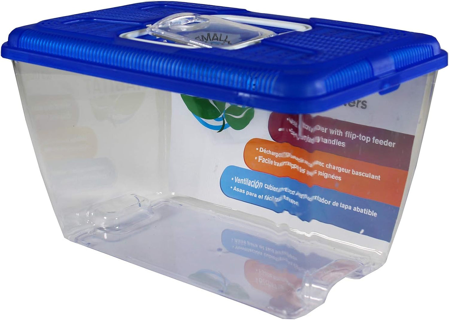 Penn-Plax Small World Habitat – Portable Clear and Transparent Plastic Tank – Excellent for Small Critters and Creatures – Easy to Clean & Handle – 2.2 Gallon, Assorted - FurryFun