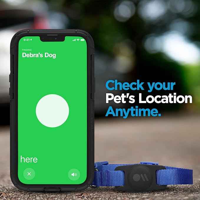Case-Mate 2 Pack Airtag Dog Collar Holder - Durable, Water Resistant, Lightweight, and Protective Airtag Holder Tag - Easy to Insert Pet Collar Air Tag Loop - Compatible with Cat/Dog Collars - Black