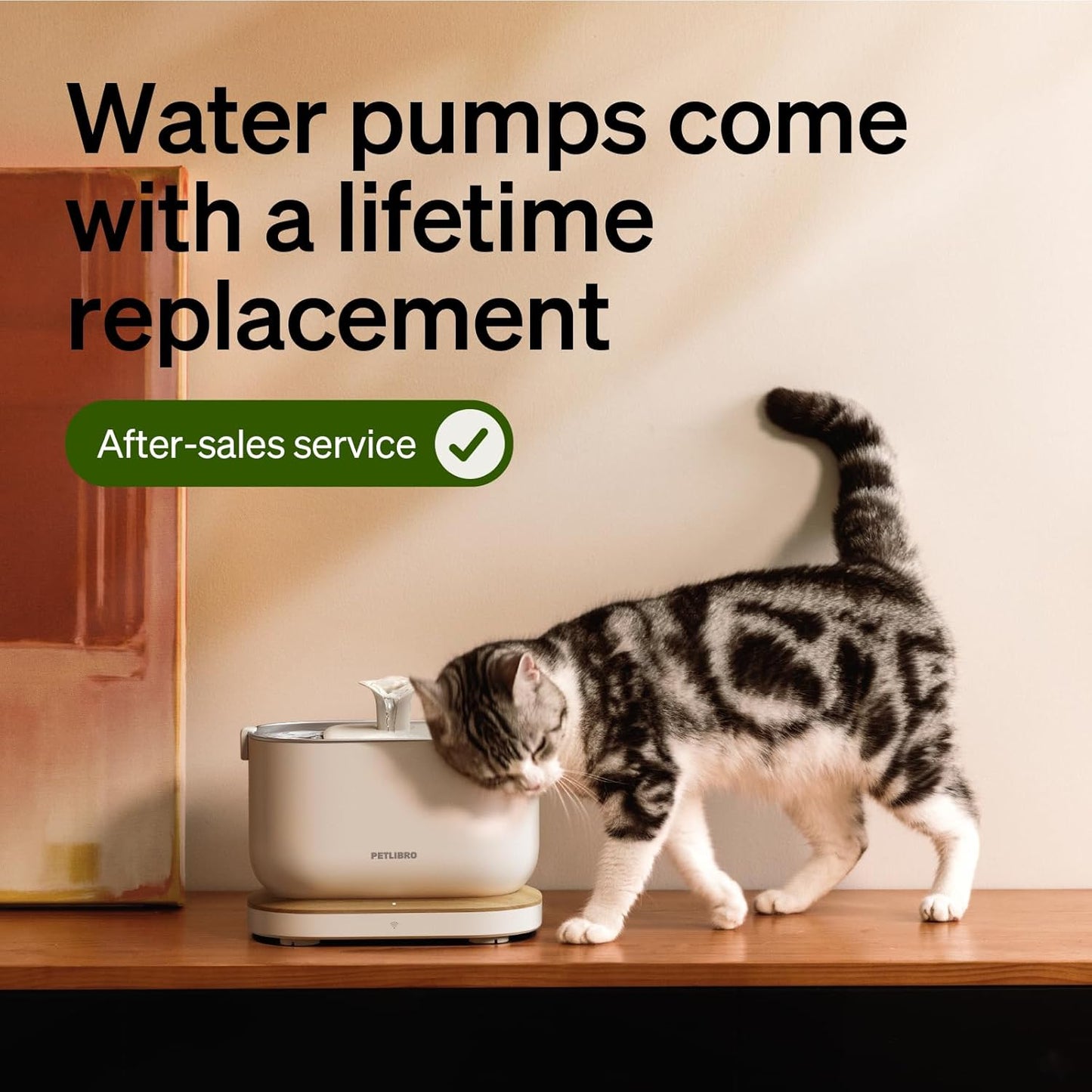 PETLIBRO Replacement Wireless Pump for Cat Water Fountain PLWF005/PLWF115/PLWF105, Cleaning, Super Quiet Pump for Pet Water Fountain Dog Dispenser