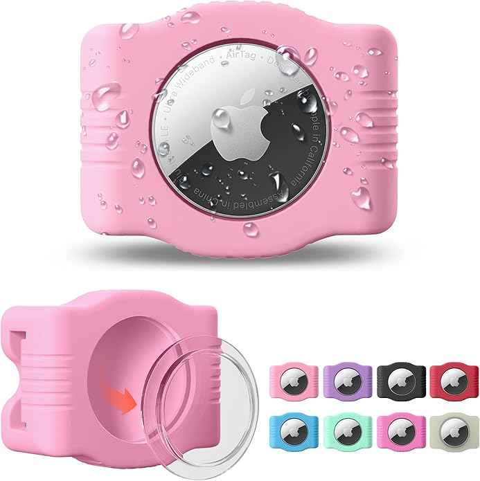 Waterproof AirTag Dog Collar Holder for Apple AirTag QR Code