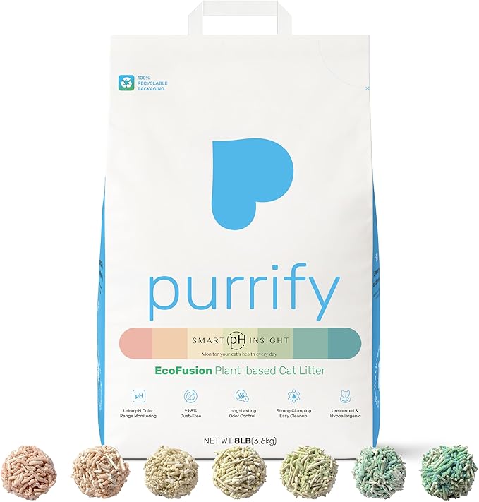 Smart Health Monitoring Cat Litter – Color-Changing, Fast Clumping, Odor Control, Low Dust | 1-Pack