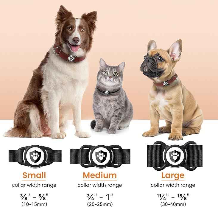 Waterproof AirTag Dog Collar Holder for Apple AirTag QR Code