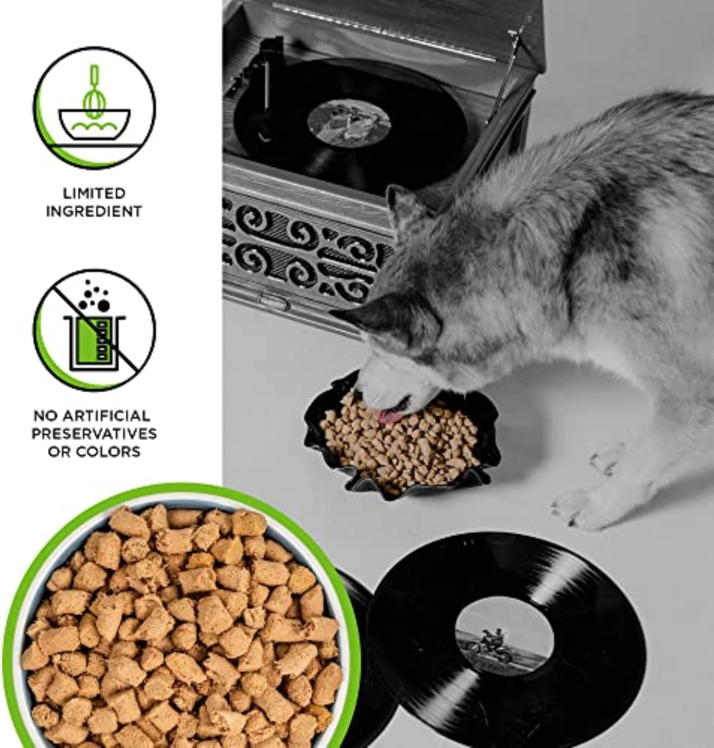 BIXBI Rawbble Freeze Dried Dog Food, Pork Recipe, 26 Oz - 97% Meat And Organs, No Fillers - Pantry-Friendly Raw Dog Food For Meal, Treat Or Food Topper - USA Made In Small Batches