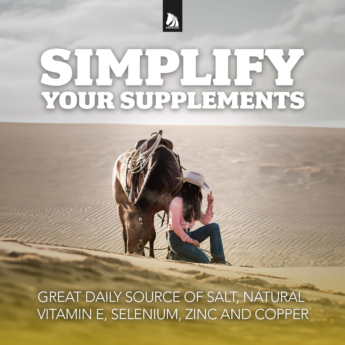 REDMOND Daily Gold Stress Relief – Natural Digestive and Ulcer Supplement for Horses