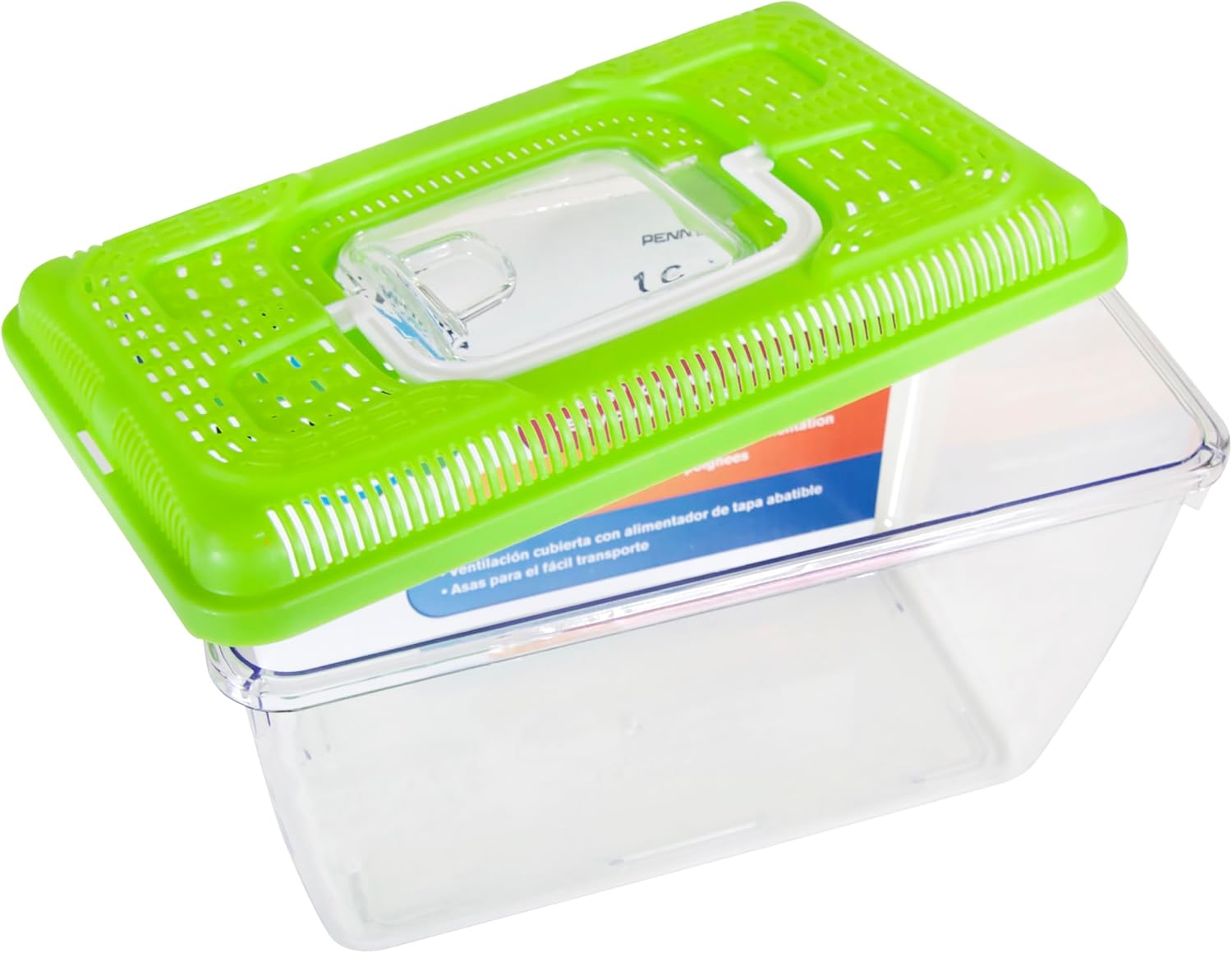 Penn-Plax Small World Habitat – Portable Clear and Transparent Plastic Tank – Excellent for Small Critters and Creatures – Easy to Clean & Handle – 1 Gallon, 10"L x 5.43"W x 6.26"H - FurryFun
