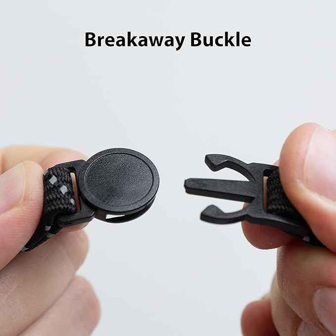 AirTag Cat Collar Breakaway - TagVault™ - Secure AirTag Cat Collar, Ultra-Compact, Doesn't Dangle, Refelective, Bell | Elevation Lab (with Collar)