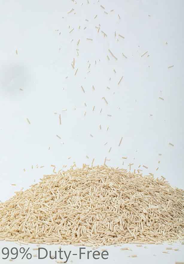 Tofu Cat Litter 5.6LB Fast Clumping, Dust-Free,100% Food Grade Raw Materials, Clumping,Flushable,Ultra Absorbent and Fast Drying,Solubility in Water,Really Dust-Free,Less Scattering (1)
