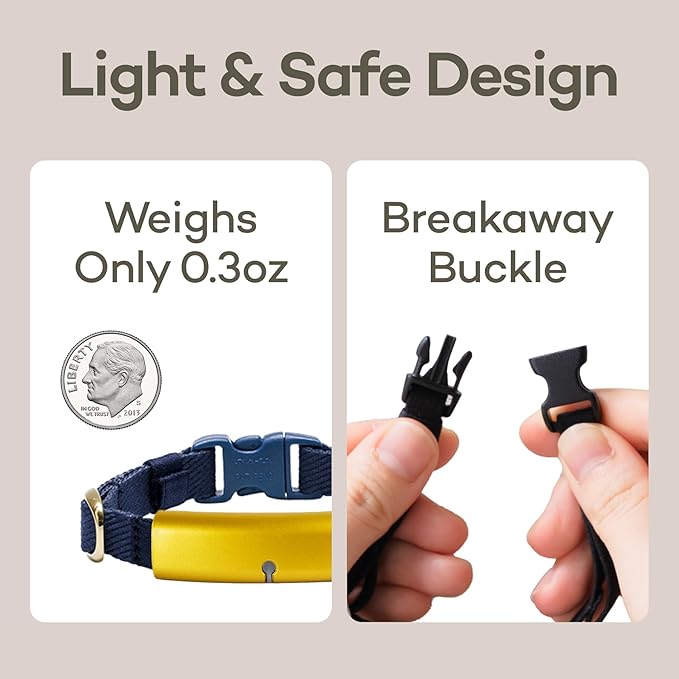 Health Tracker for Cats - Smart Cat Collar with Safety Breakaway Buckle for Indoor Cats, Wellness Alerts, Real-time Monitoring (Kimono (Sakura -Night-),L)