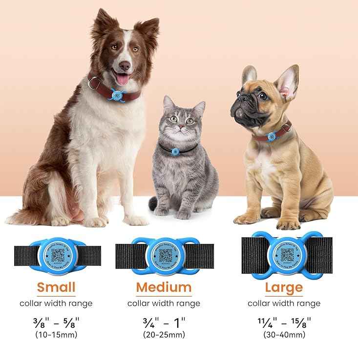 Waterproof AirTag Dog Collar Holder for Apple AirTag QR Code