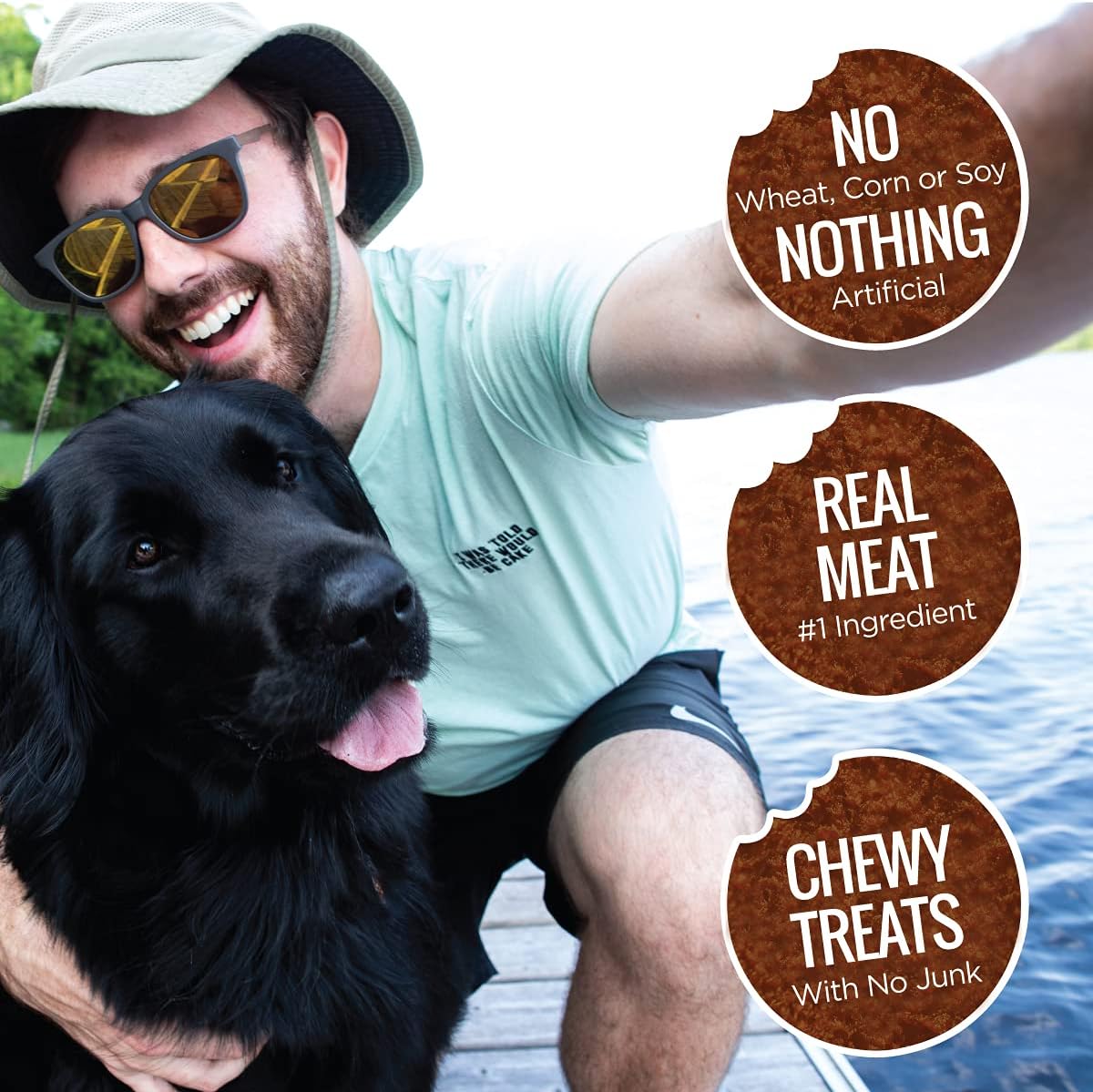 Smart Cookie All Natural Soft Dog Treats - 4 Flavor Variety Pack (5oz Each) - Healthy Dog Treats for Dogs & Puppies with Allergies, Sensitive Stomachs - Chewy, Grain Free, Made in USA