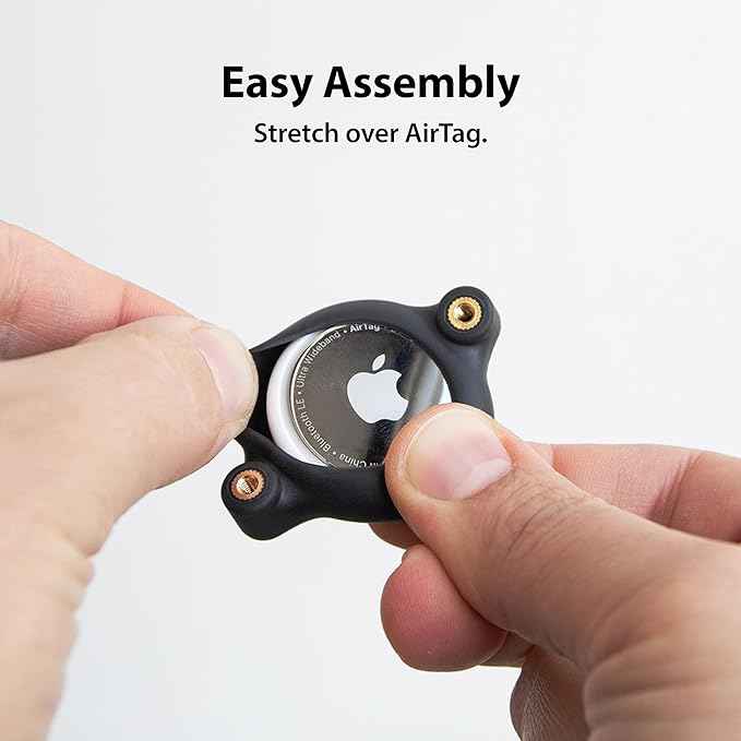 AirTag Cat Collar Mount - TagVault™ - The Secure & Compact AirTag Holder for Cats | Doesn't Dangle, for Small Dogs Too | Elevation Lab (4 Pack)