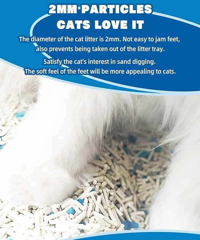 NIKORO Tofu Cat Litter,Strong Clumping Cat Litters,Odor Control and Unscented Ultra Absorbent Water Flushable Bentonite Tofu Cat Litter,Dust Free Scent Free,21 lbs(5.29 lbs×4Bags)