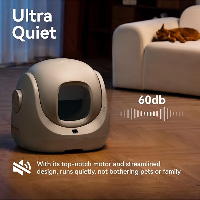CATLINK Self Cleaning Litter Box, Pinch-Free Safety Protection Automatic Litter Box for Multiple Cats, Kitten, Senior, Short-Legged and Disabled Cat, Suitable for Beginner/Traveler, SE lite